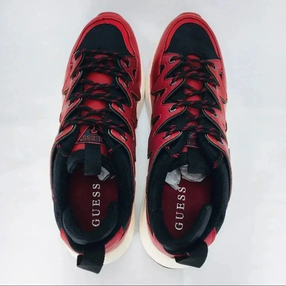 GUESS Tane Dark Red Men’s Sneakers Size 10.5 - Picture 7 of 16